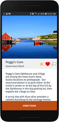 Photograph Nova Scotia details screen